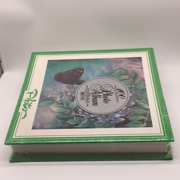 Vintage 100 Page Magnetic Photo Album Butterfly - Picture 7 of 11